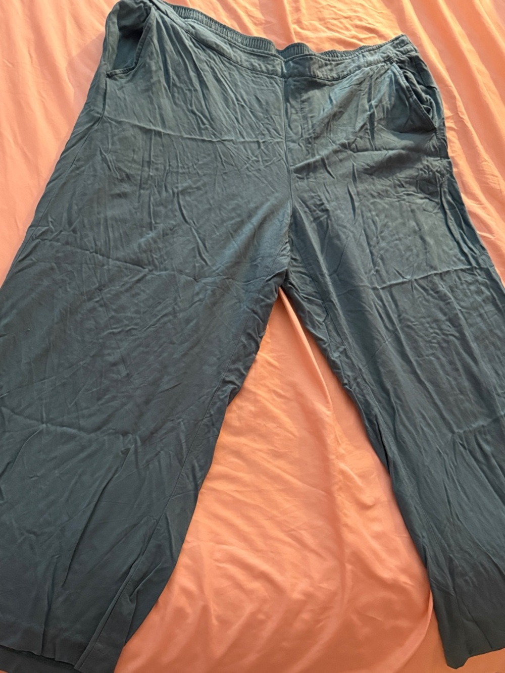 Old Navy Playa Wide Leg Pants in Teal Green
